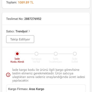 Trendyol Para İadesi Yapmıyor