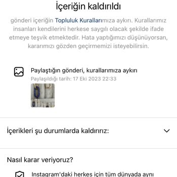 Instagram Sayfamda Gönderi Paylaşamıyorum, İçeriği Kaldırıldı Hatası