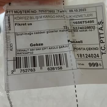 Dewalt Gelen Ürün Aynı Değildir