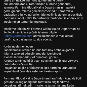 Farmina Struvit Mamasıyla İlgili Sorunlar