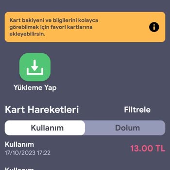 Kent Kartımdaki Param Eksik Görünüyor