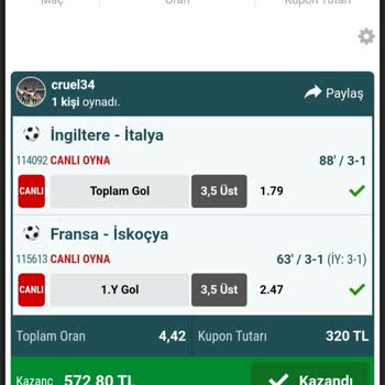 Nesine Kazancıma Kesik Atıldı Kuponumda Ki Bahislerden Birini Saymadılar