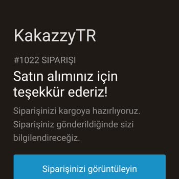 Kakazzytr Shopify Mağazasından Sipariş Sorunu