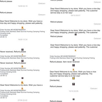 Household Tools Store at Aliexpress Doesn't Want To Refund Lost Item in Transit