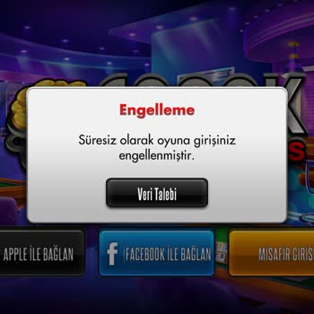 Zynga Çanak Okey Plus Hesabım Süresiz Banlandı