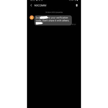 Nxcomm İzinsiz İşlem Tarafıma Kod Gönderildi Yasal Olmayan Süreç