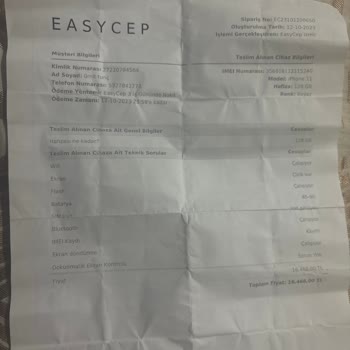 EasyCep Cep Telefon Ödemesi Yapılmaması