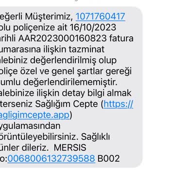 Anadolu Sağlık Sigorta Saglik Poliçesi Sağlık Ödemesi Yapmaması