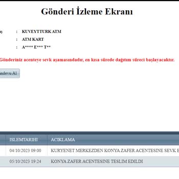 Kuryenet 15 Gündür Bir Kartı Teslim Edemedi