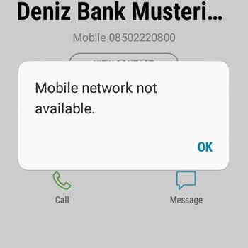 Vodafone Telefon Şebeke Sorunu