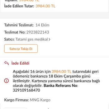 Trendyol Teslimat- Bilgim Olmadan İptal Etme.!