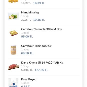 Carrefour SA'dan Eksik Gramajlı Et Ve Kıyma Siparişi
