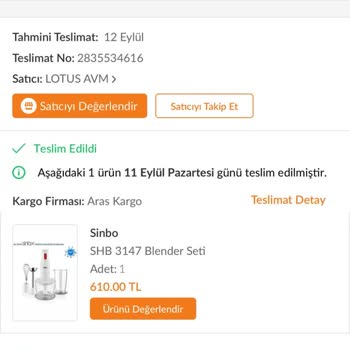 Sinbo Teknik Servis Sıkıntısı ve Kronik Sıkıntılı Ürün Tedariği