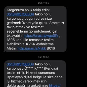 Aras Kargo Paketim Ortada Yok