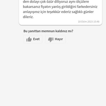 Trendyol Fiyattan Dolayı İptal Edilen Ürünüm