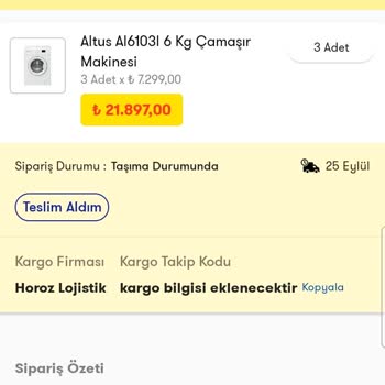 Şok Marketler Çamaşır Makineleri Teslim Edilmedi