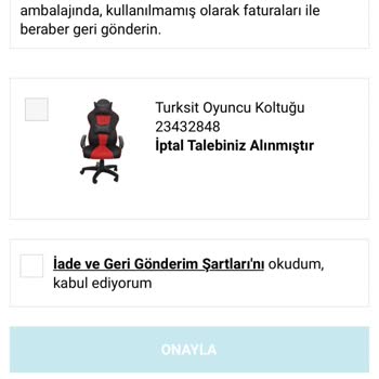 A101 Sipariş İptali Ücretimin Geri İadesi