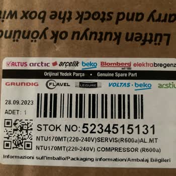 Arçelik Buzdolabı Kompresör Değişimi