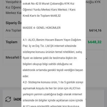 Benim Hocam Yayınevi Siparişim Kargoya Verilmedi