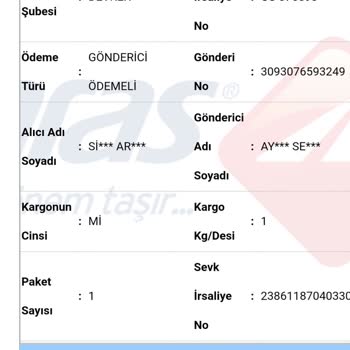 Aras Kargo Kargo Teslim Edilememe Ya Da Kayıp