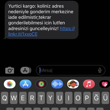 Yurtiçi Kargo Kolinin Şubeye İade Edilmesi Mesajı
