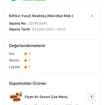 Migros Yemek Teslim Edildi Görünen Ama Gelmeyen Siparişin İadesini İstiyorum