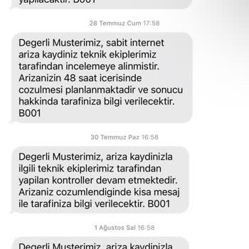 Türk Telekom Mağduriyeti Giderilmesi İçin İstek