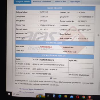 Aras Kargo ''kargoyu Kabul Etmedin'' Yalanını Söylüyor