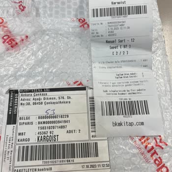 BKM Kitap Eksik Kargo Yapıyor!
