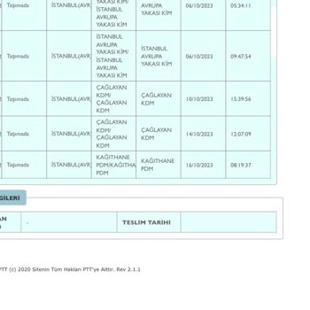 PTT Kargo Yavaşlığı, Geç Dağıtıma Çıkan Kargolar