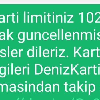 Denizbank Kredi Kartımın Limitini Eski Haline Getirmesini İstiyorum.