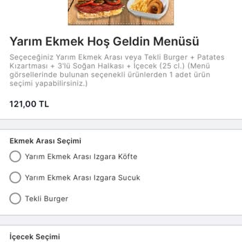 Migros Yemek Menüde Yazandan Eksik Sipariş