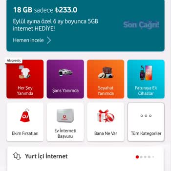 Vodafone Sınırsız Paket Olmasına Rağmen Kendi Kotamdan İnternet Kullanılması