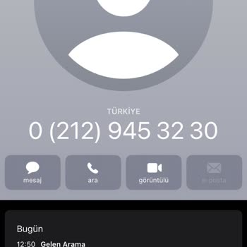 0212 945 32 30 Şüpheli Numara
