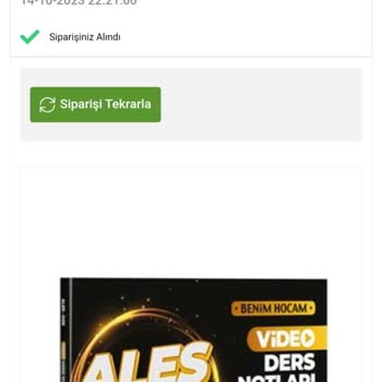 Benim Hocam Siparişi İlgilenen Kimse Yok