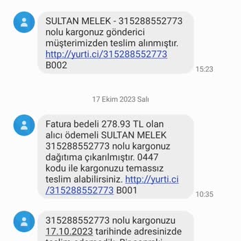 Yurtiçi Kargo Kargoyu Teslim Etmedi