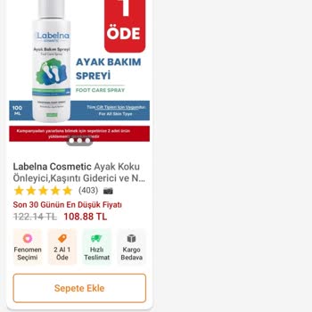 Trendyol Ayak Spreyi İndirimli Sipariş Verme Sorunu