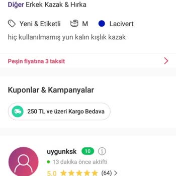 Dolap Yalanla Satış