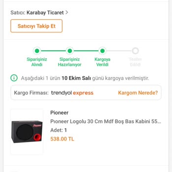 Trendyol Kurye Teslimat Mağduriyeti