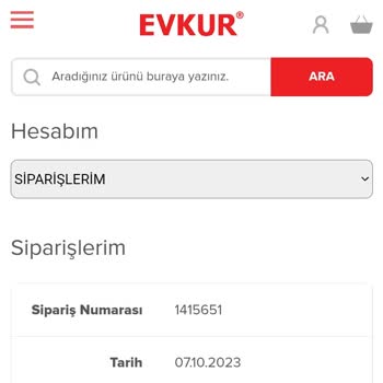 Evkur Alışveriş Telefon Siparişimde Gecikme Ve Bilgilendirme Sorunu