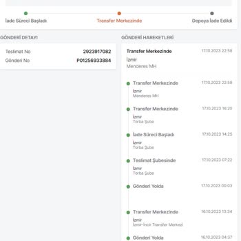 Trendyol Exspres İzmir Torbalı Şube İşini Yapmıyor