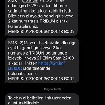 Biletix Müşteri Hizmetlerine Ulaşamamak Ve Teknik Aksaklıkları