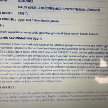 SuperStep Tüketici Hakem Heyeti'ne Yalan Savunma