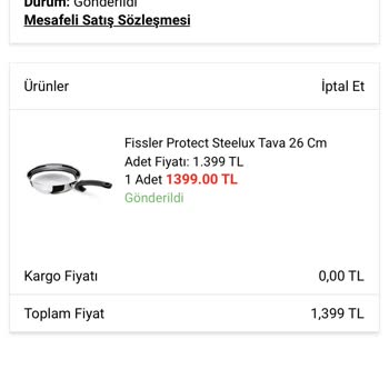 A101 Başka Ürün Gönderildi