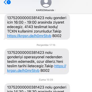 KARGOMsende Gelmeyen Kargo Hk