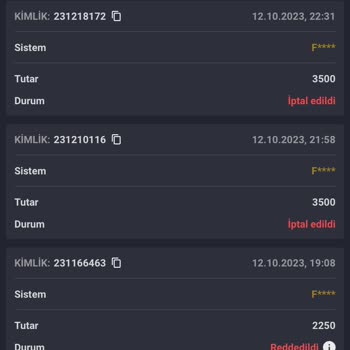 Pandorabet Para Çekimi Reddediliyor