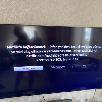 Samsung QLED Netflix E Girmiyor