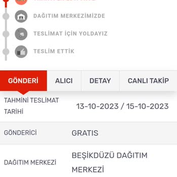 Gratis Kargom Geri Gönderildi