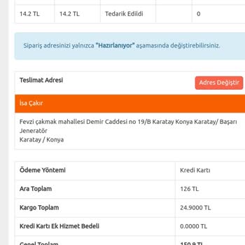 Bkmkitap Siparişin Sepette Hiçbir Hareketliliği Olmaması.
