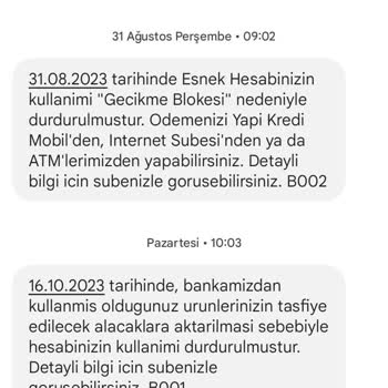 Yapı Kredi Bankası İnsanları Mağdur Etmesi